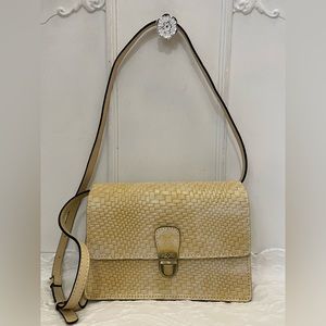 Patricia Nash Wavy Woven Rattan *Laurentina* c/b NWOT